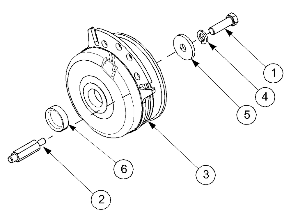 Pto Clutch Diagram and Parts List for 2518-44 13A208L100-13B288L100 Cub Cadet Lawn Tractor
